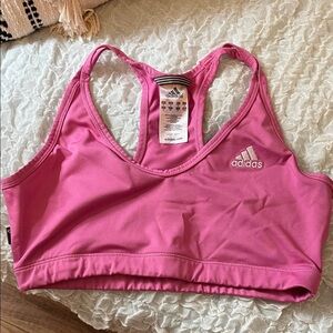 Adidas Women's Vibrant Pink Sports Bra
